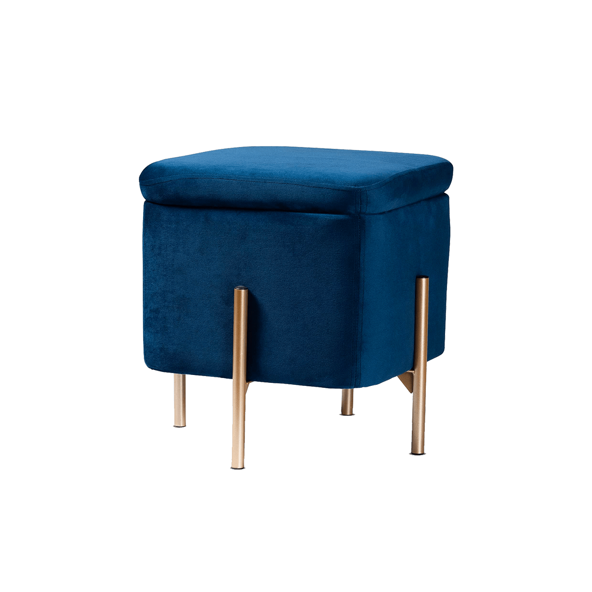 Velvet Seat Pouffe Stool